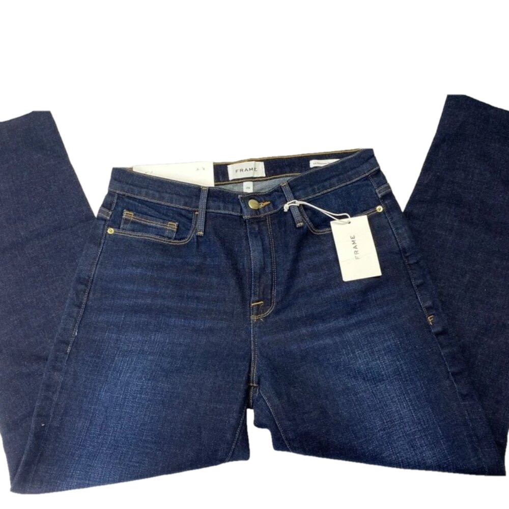 NEW FRAME Women's Le Nouveau Straight Jeans – Size 29 – Blue – High Rise – NWT
